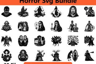 Horror Svg Bundle Graphic by Priyo Design Shop · Creative Fabrica