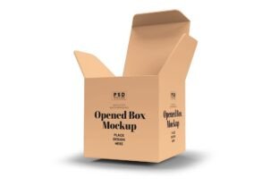 Opened Box Mockup Template Photoshop Graphic by dendysign · Creative ...