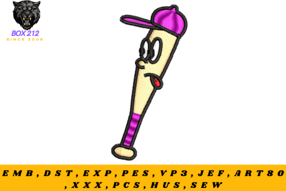 Play Stick Embroidery Design
