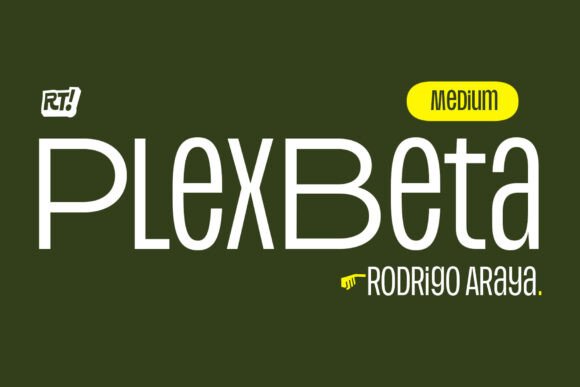 Plex Beta Medium Sans Serif Font By Rodrigo Typo