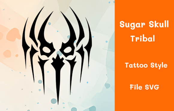 Sugar Skull Tribal Abiding Tattoo Style