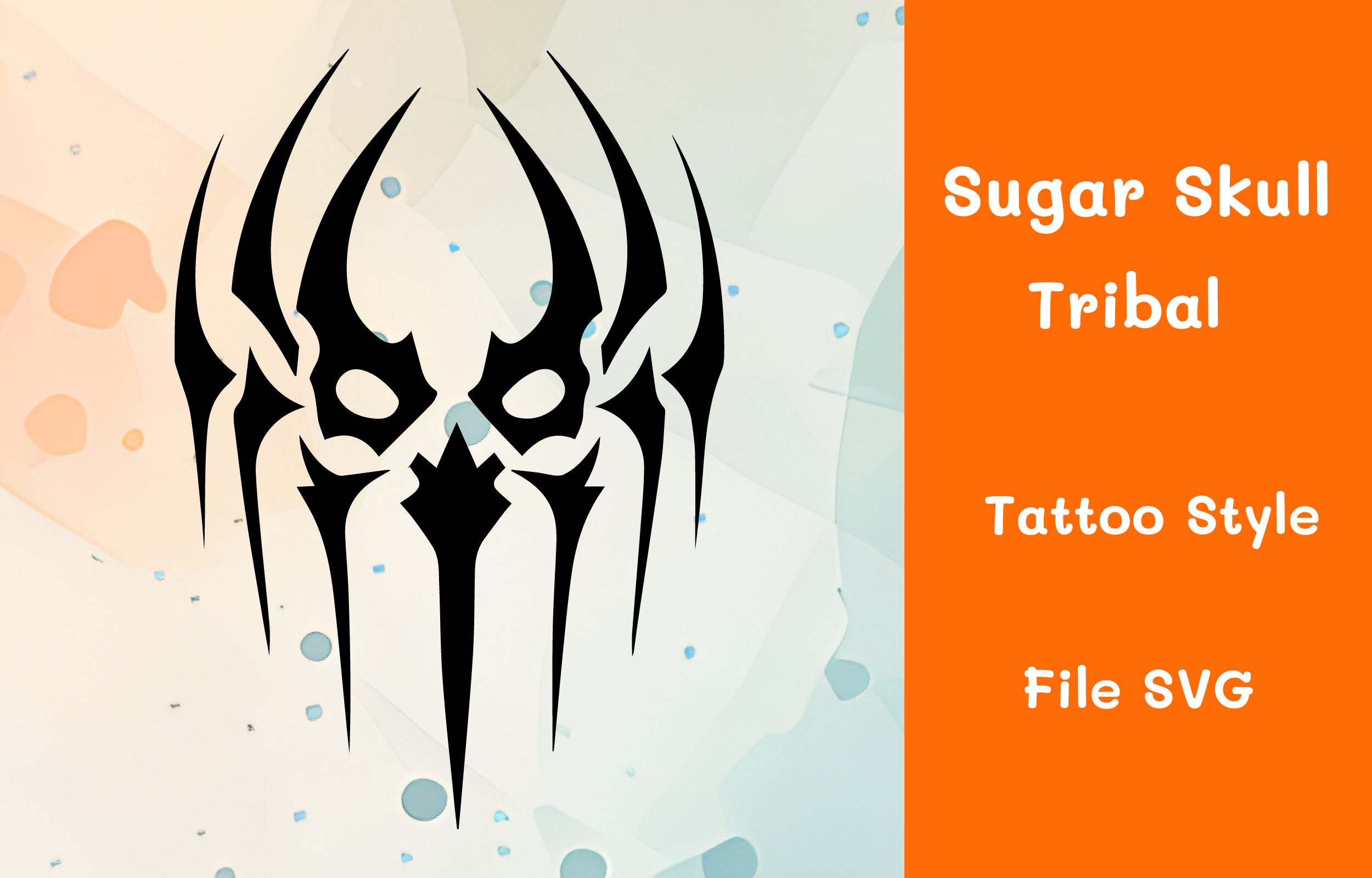 Sugar Skull Tribal Abiding Tattoo Style