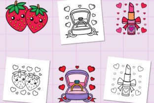 Sweet Girl Bold and Easy Coloring Book Graphic by PLAY ZONE · Creative ...