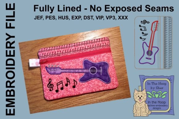 Bass Guitar Zipper Bag