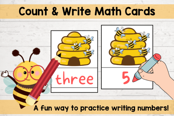 Count and Write Numbers to Ten Bees