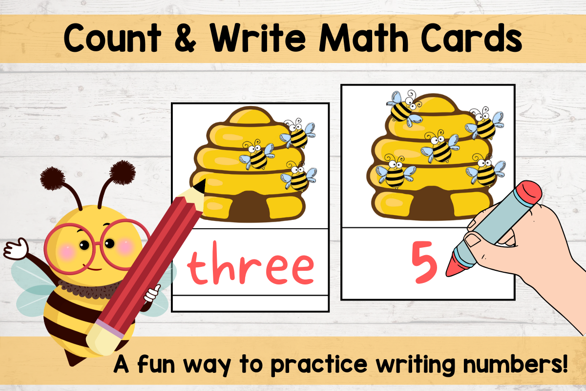 Count and Write Numbers to Ten Bees