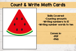 Counting and Writing Numbers to Ten Card Graphic by MessyBeautifulFun ...