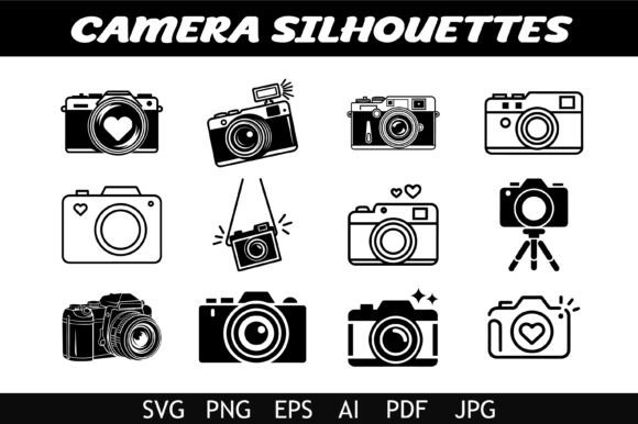 Cute Camera Silhouettes Collection