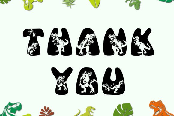 Dinosaur Alphabet Font - Preview 6