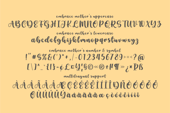 Embrace Mother's Font - Preview 6