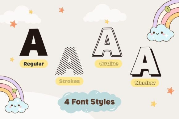 Fox Boogie Font PNG with transparent background - Preview 1