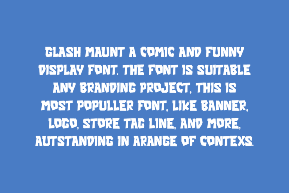 Glash Maunt Font - Preview 1