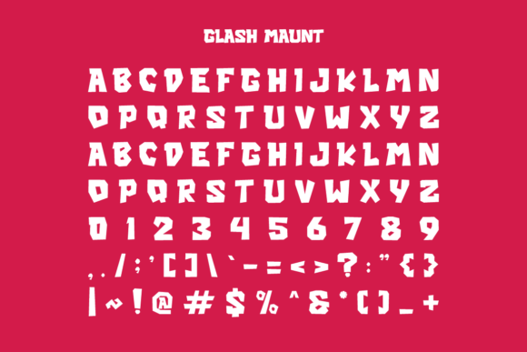 Glash Maunt Font - Preview 2