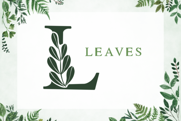 Love Leaf Font PNG with transparent background - Preview 4