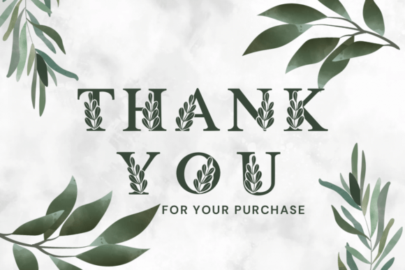 Love Leaf Font PNG with transparent background - Preview 6