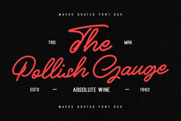 Mavoc Goated Font PNG with transparent background - Preview 1