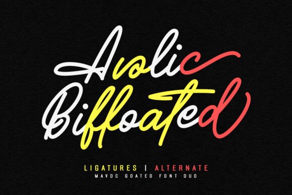 Mavoc Goated Font PNG with transparent background - Preview 3