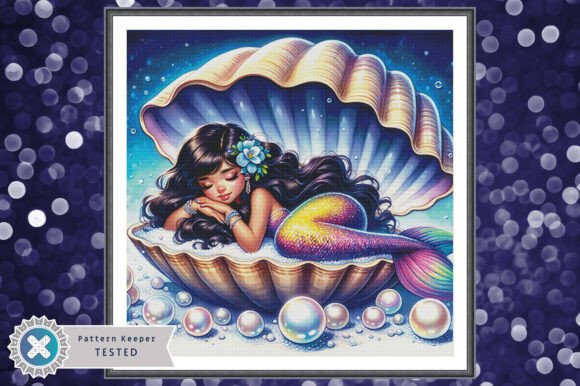 Mermaid Cross Stitch Pattern PDF Chart