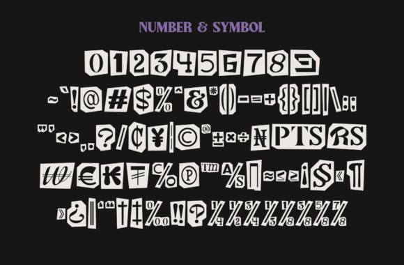 Nocht Star Font PNG with transparent background - Preview 5