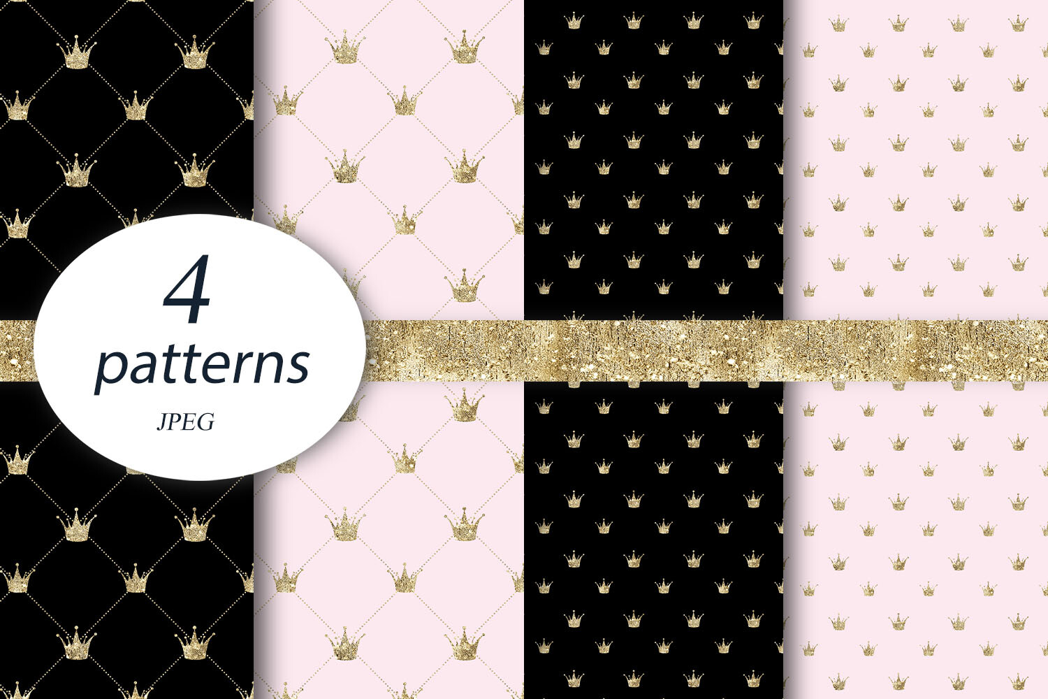 Pink Princess Gold Crown BACKGROUND