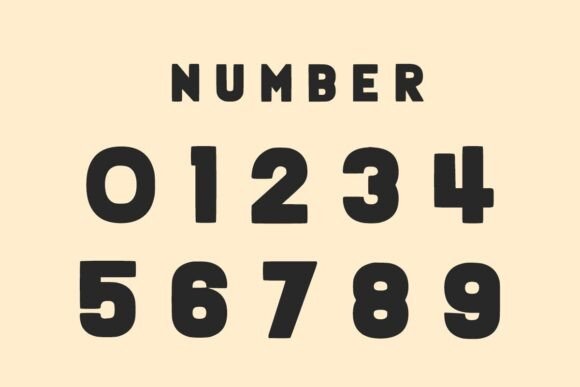 Retro Square Font PNG with transparent background - Preview 6