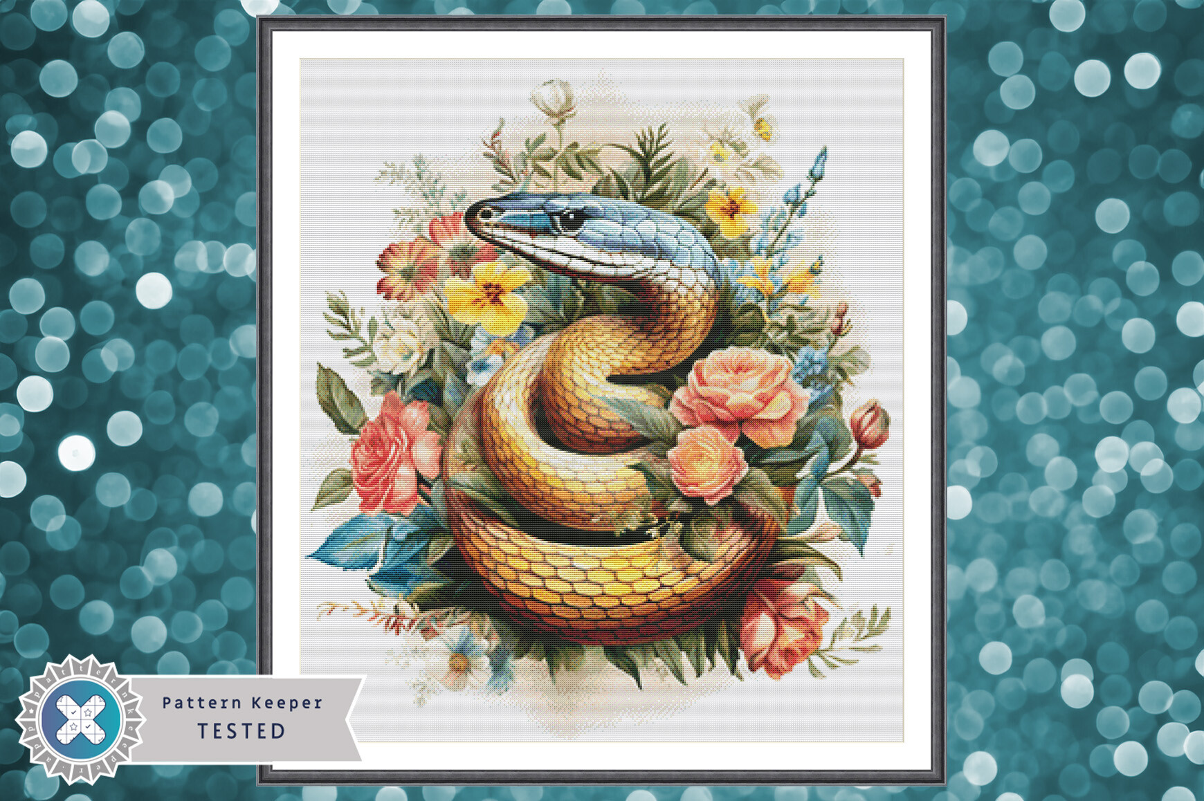 Snake Cross Stitch Pattern PDF Chart