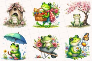 Spring Frog Sublimation Clipart Graphic by RevolutionCraft · Creative ...