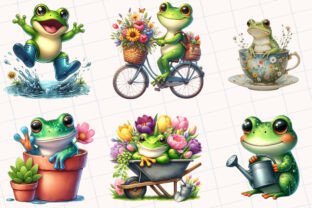 Spring Frog Sublimation Clipart Graphic by RevolutionCraft · Creative ...