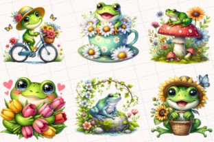 Spring Frog Sublimation Clipart Graphic by RevolutionCraft · Creative ...
