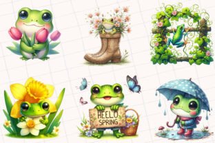 Spring Frog Sublimation Clipart Graphic by RevolutionCraft · Creative ...