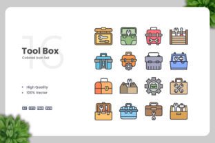 Tool Box Colored Icons Graphic by upnowgraphic · Creative Fabrica