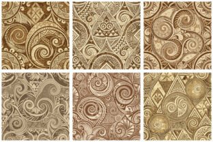 Batik Style Seamless Patterns 10 Graphic by TriDraw · Creative Fabrica