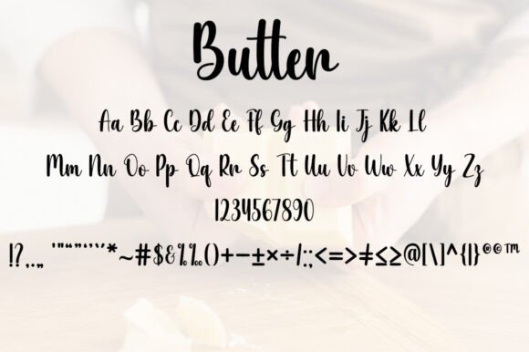 Butter Font - Preview 4