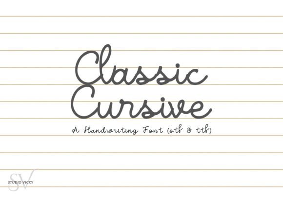 Classic Cursive Fonts