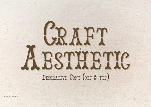 Craft Aesthetic Font - Preview 1