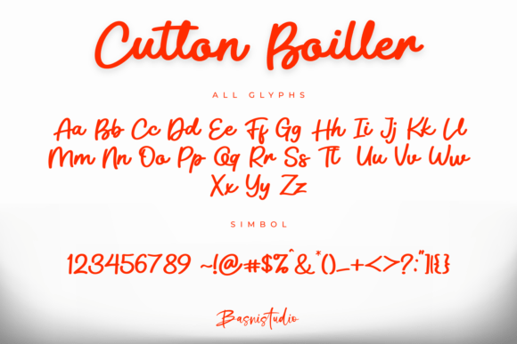 Cutton Boiller Font PNG with transparent background - Preview 6