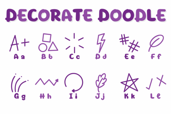 Decorate Doodle Font - Preview 1