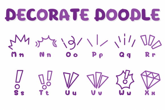 Decorate Doodle Font - Preview 2