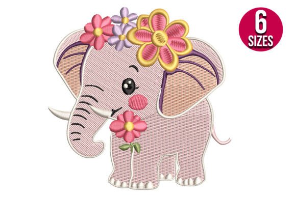 Floral Baby Elephant
