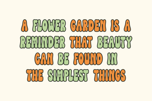 Flower Garden Font - Preview 2