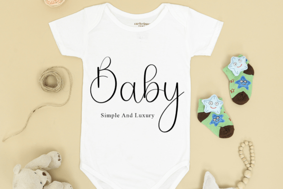 Handmade Wedding Font PNG with transparent background - Preview 2