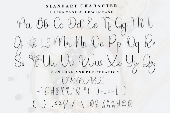 Handmade Wedding Font PNG with transparent background - Preview 4