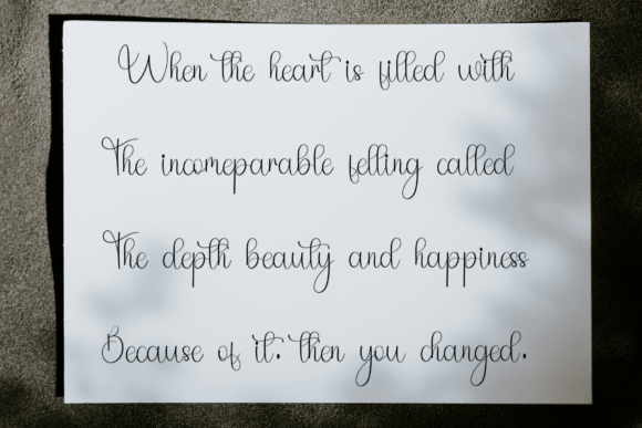 Handmade Wedding Font PNG with transparent background - Preview 5