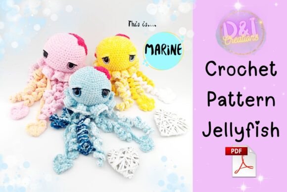 Classic Jellyfish Amigurumi PDF Pattern