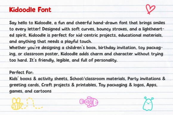 Kidoodle Font - Preview 2