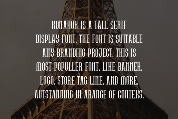 Konahox Font PNG with transparent background - Preview 3