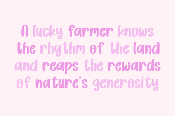 Lucky Farmer Font PNG with transparent background - Preview 2