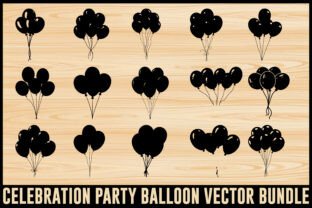 Party Celebration Balloon Vector Set Graphic by GFXexprt · Creative Fabrica