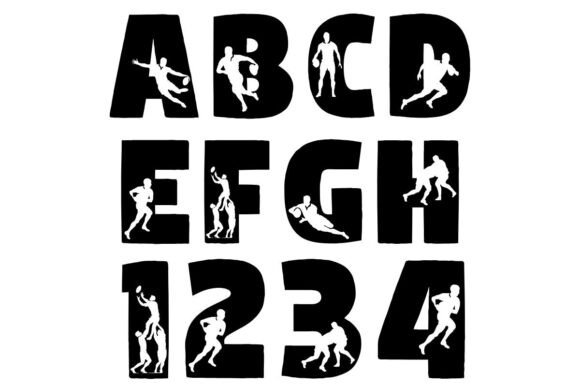 Rugby Font PNG with transparent background - Preview 2