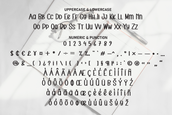 School Notes Font PNG with transparent background - Preview 6